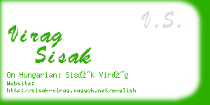 virag sisak business card